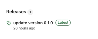 release the tag version at the remote repository. as mentioned below